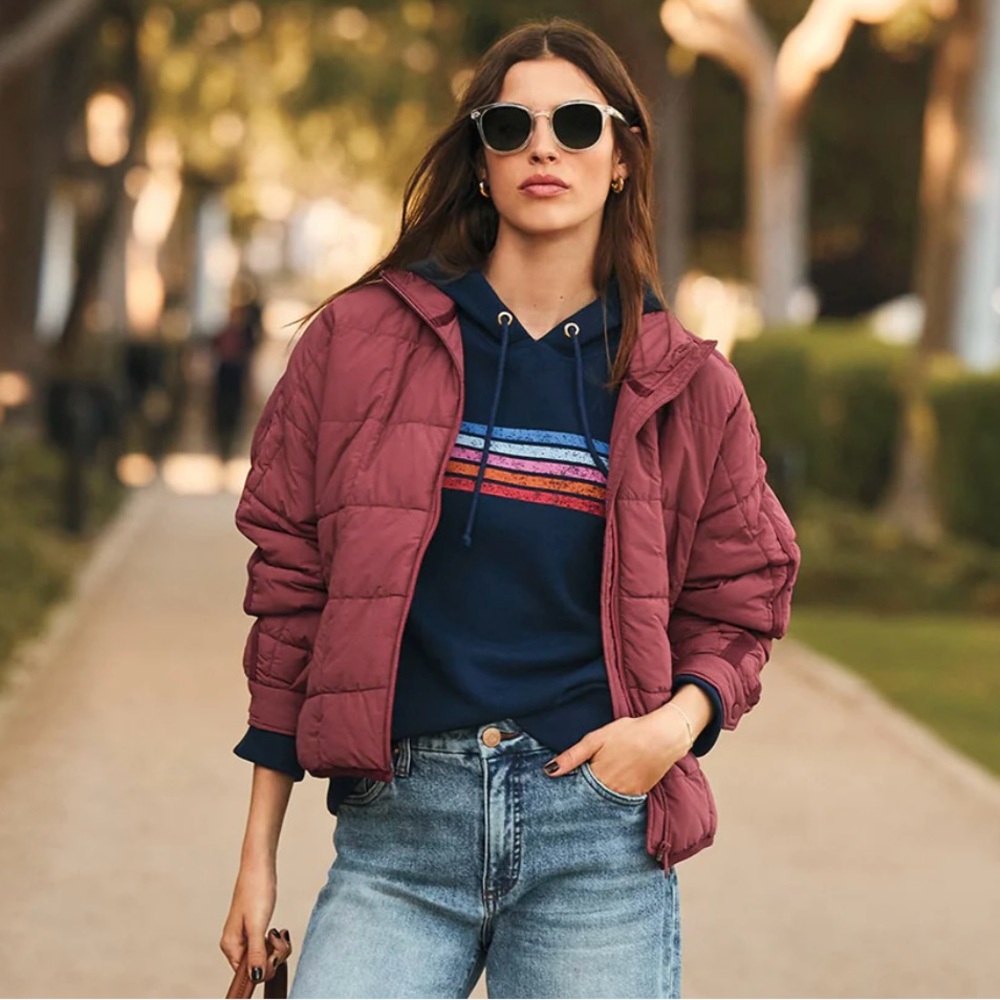 FP Movement Pippa Packable Puffer - Size XS in Sour Cherry